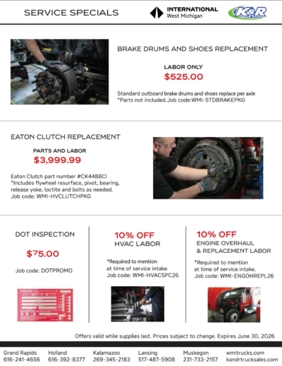 Truck Repair Savings