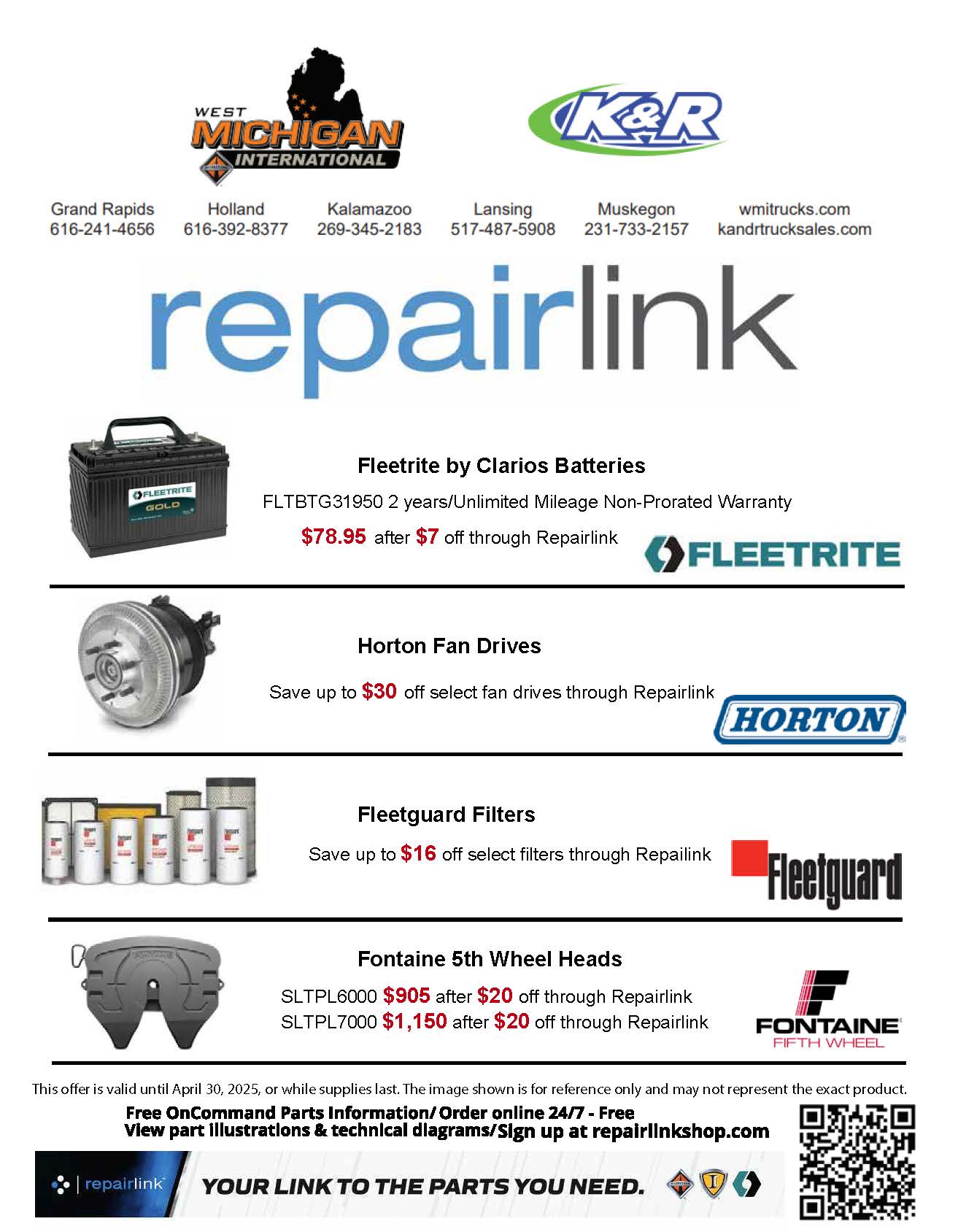 Order Parts Online and SAVE!