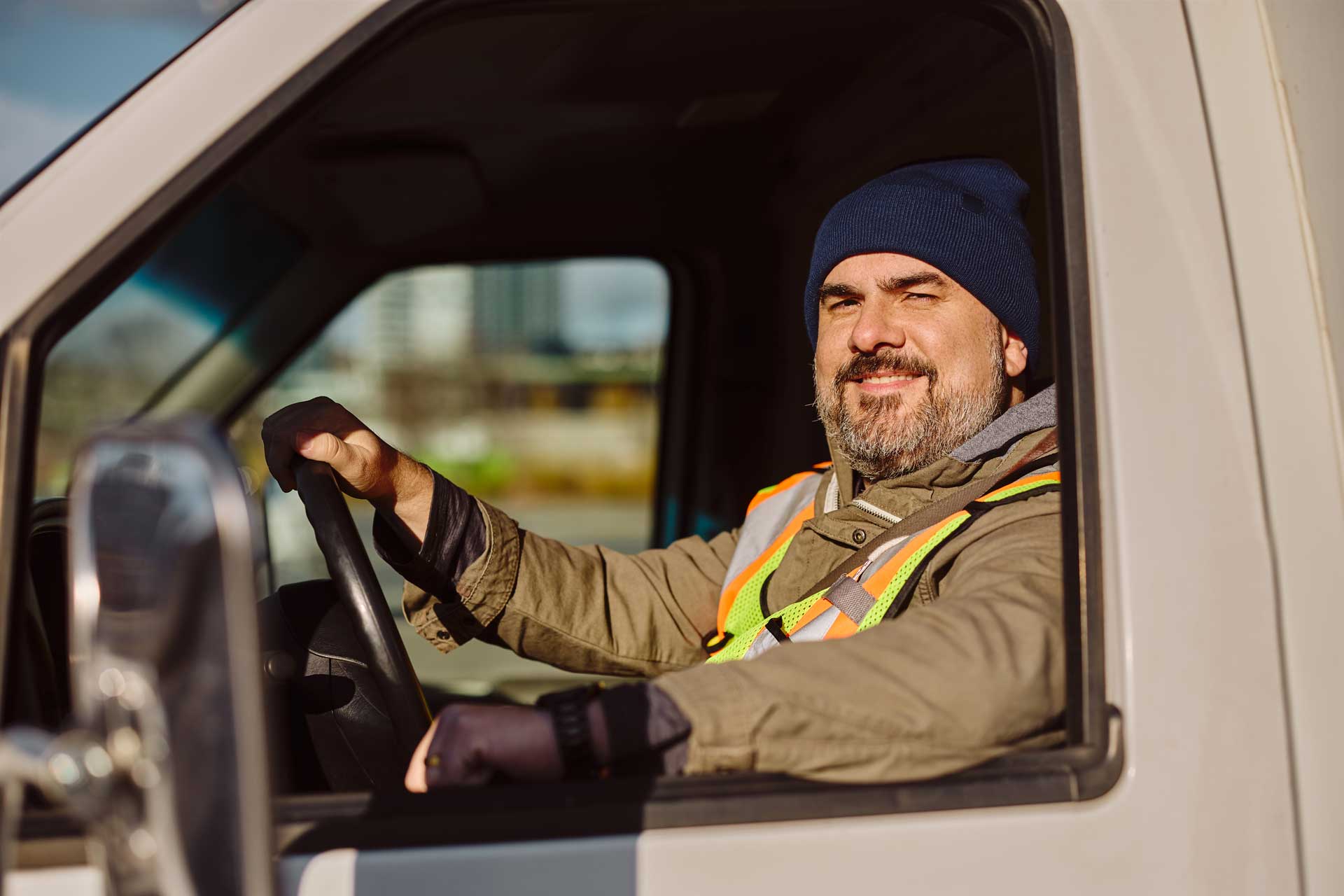 Male Driver In Truck Male Driver In Truck