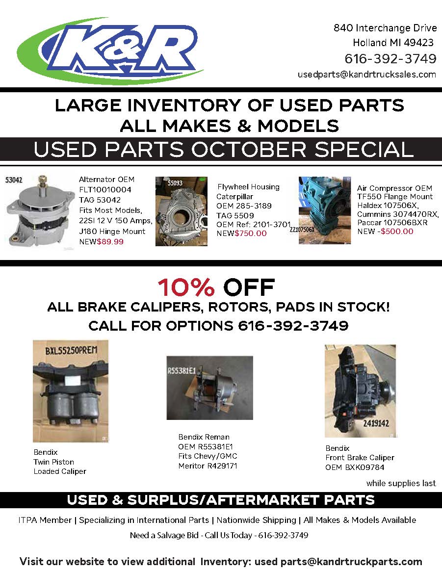 Used Parts October 2025