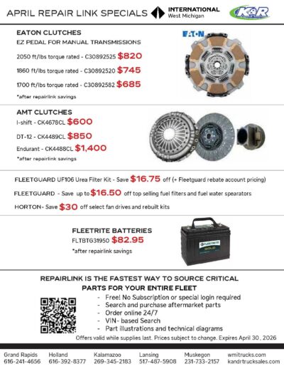 Order Parts Online and SAVE!